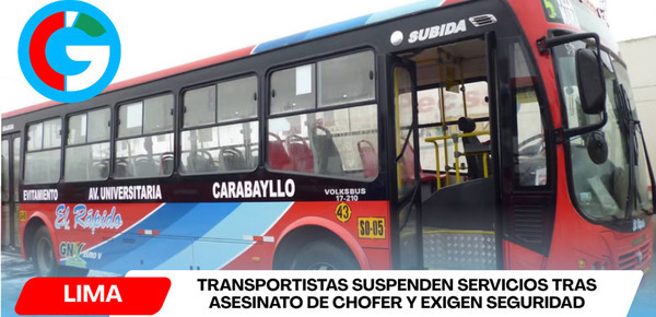Transportistas suspenden servicios tras asesinato de chofer y exigen seguridad