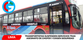 Transportistas suspenden servicios tras asesinato de chofer y exigen seguridad