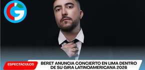 Beret anuncia concierto en Lima dentro de su gira latinoamericana 2026