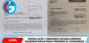 María Alva y Segundo Acuña lideran candidaturas para presidir el Congreso