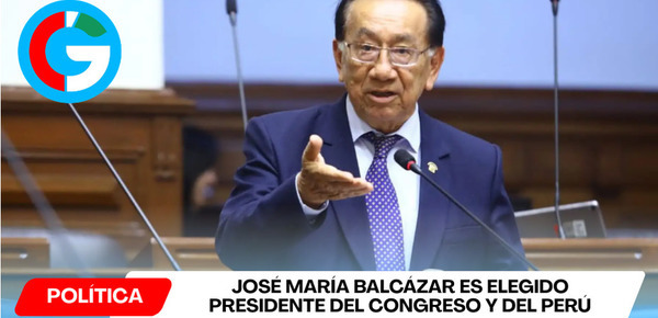 José María Balcázar es elegido presidente del Congreso y del Perú