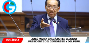 José María Balcázar es elegido presidente del Congreso y del Perú