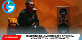 Fenómeno colombiano Kapo ofrecerá concierto histórico en Lima este marzo