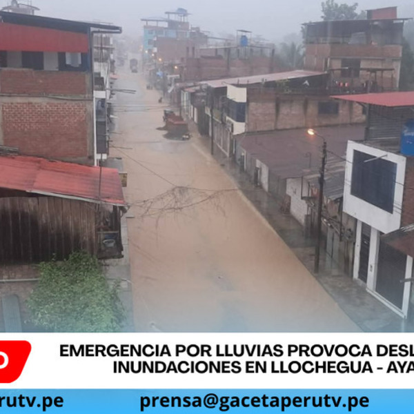 Emergencia por lluvias provoca deslizamientos e inundaciones en Llochegua - Ayacucho