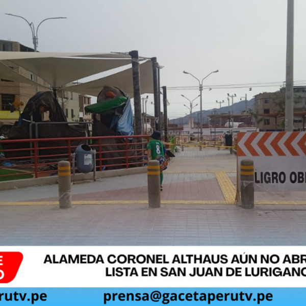Alameda Coronel Althaus aún no abre pese estar lista en San Juan de Lurigancho