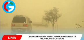 Senamhi alerta vientos moderados en 13 provincias costeras del Perú