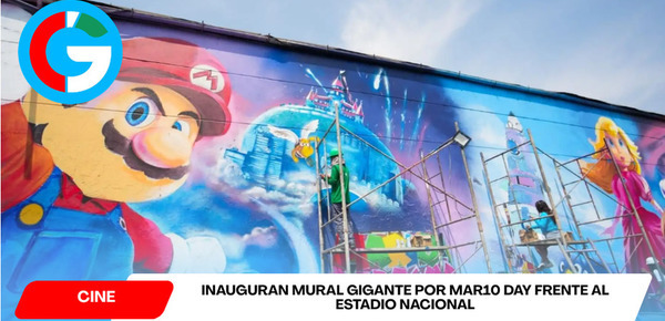 Inauguran mural gigante por MAR10 Day frente al Estadio Nacional