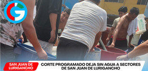 Sedapal realiza corte de agua en San Juan de Lurigancho