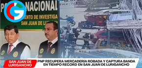 Policía recupera mercadería robada valorizada en más de S/30 mil en SJL