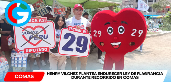 Henry Vilchez recorre Comas y propone endurecer ley de flagrancia