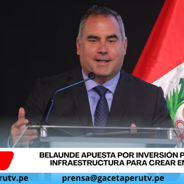 Belaunde propone shock de inversiones para generar empleo en Perú