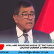 Williams propone transformar la PNP para combatir la criminalidad