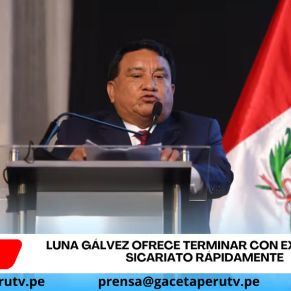 Luna Gálvez asegura eliminar extorsión y sicariato en seis meses