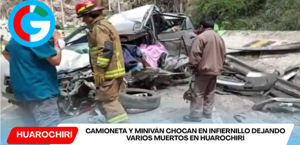 Violento choque deja muertos y heridos en El Infiernillo Huarochirí