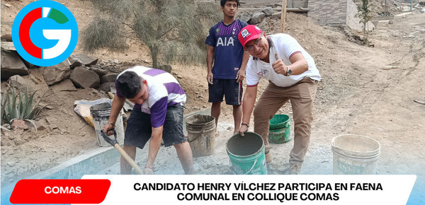 Henry Vílchez impulsa apoyo vecinal en cerros de Comas
