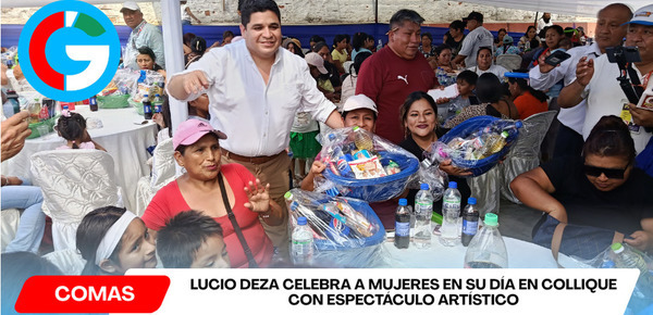 Empresario homenajea a 500 mujeres en su Día en Collique con show y regalos