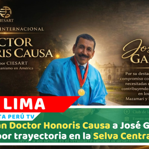 José Garboza recibe Doctor Honoris Causa por labor solidaria