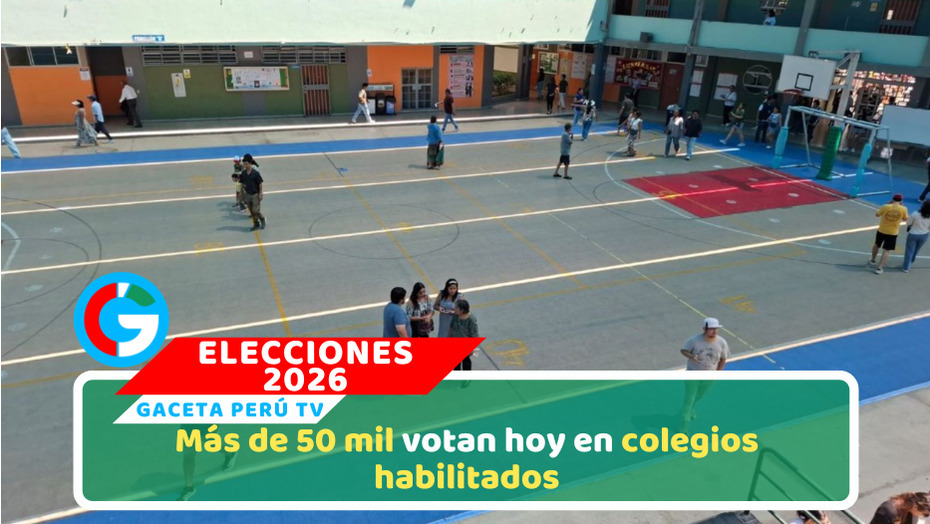 Más de 50 mil votan hoy en colegios habilitados
