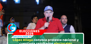 López Aliaga amenaza con marcha nacional y denuncia fraude electoral