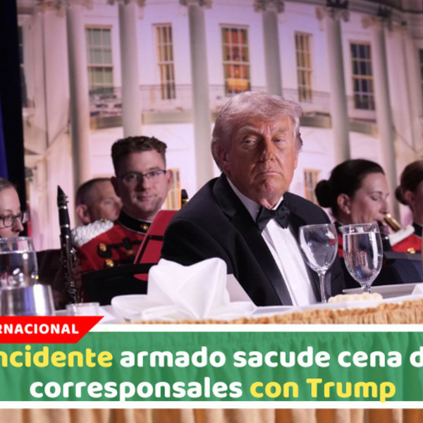 Trump evacuado tras disparos en cena de corresponsales