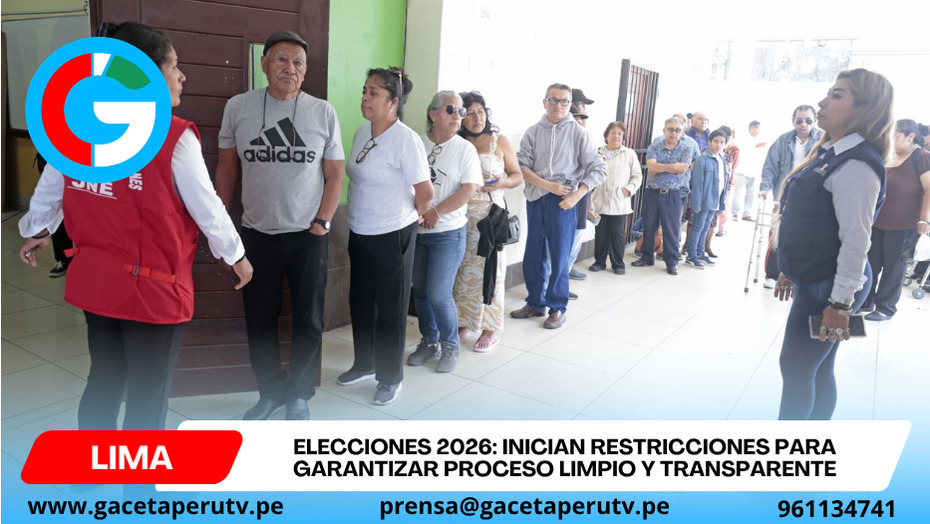 Restricciones electorales entran en vigor previo a elecciones generales 2026