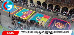 Pantanos de Villa gana concurso de alfombras florales en Lima