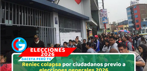 Largas colas en Reniec a cuatro días de elecciones 2026