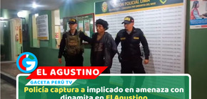 Capturan a presunto integrante de banda tras dejar dinamita en el Agustino