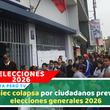 Largas colas en Reniec a cuatro días de elecciones 2026