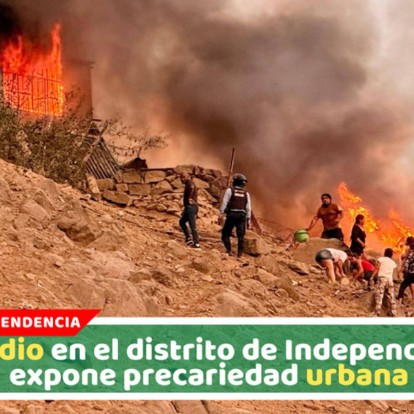 Incendio en Independencia destruye 10 viviendas