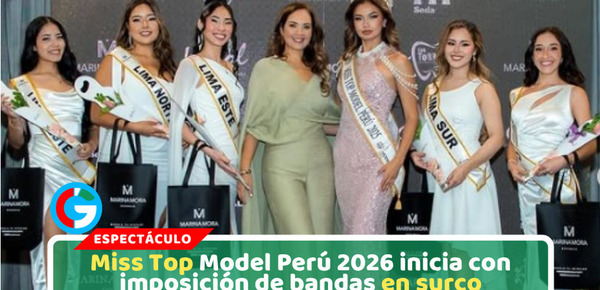 Miss top model perú realizó imposición de bandas a candidatas que avanzan a la etapa preliminar
