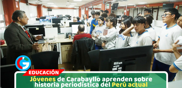 Escolares de Carabayllo recorren redacciones de El Peruano y Andina