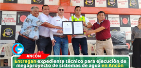 Entregan expediente técnico para ejecución de megaproyecto de sistemas de agua potable y alcantarillado en Ancón