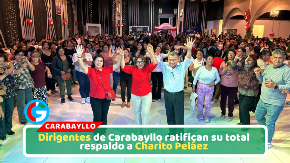 Más de mil dirigentes respaldan la candidatura de Charito Peláez en Carabayllo