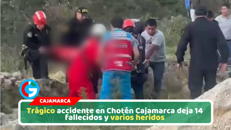 Despiste de combi deja 14 muertos en carretera Cajamarca