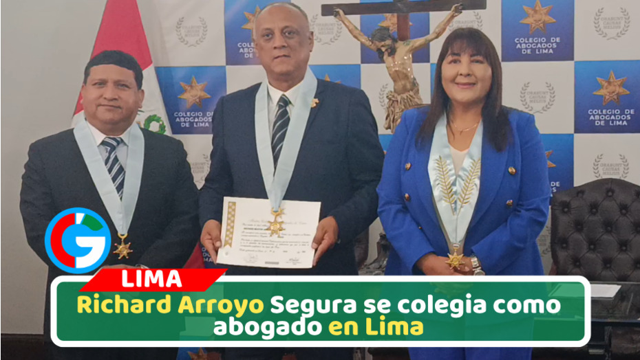 Ex regidor de Comas y conocido como “Doctor del Pueblo” obtiene colegiatura en Colegio de Abogados de Lima