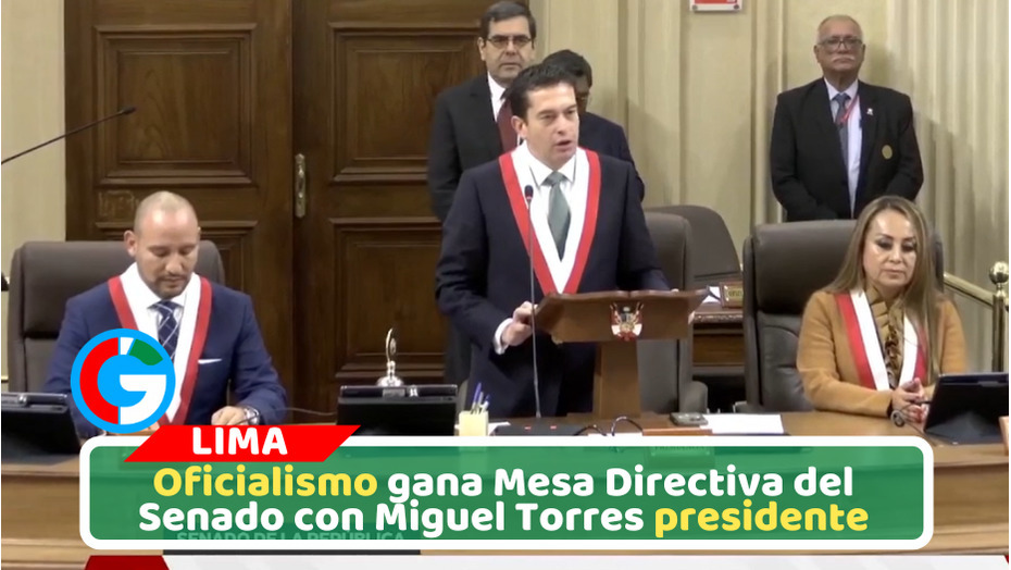 Oficialismo gana Mesa Directiva del Senado con Miguel Torres presidente