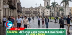 Senamhi prevé lloviznas dispersas en la costa peruana próximos días