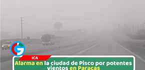 El Senamhi reporta vientos en Paracas de 42 km/h en Pisco