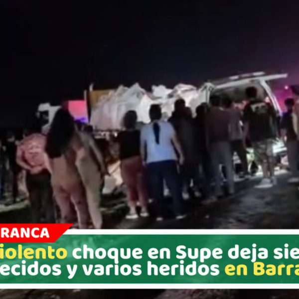 Siete muertos deja choque de miniván y tráiler en Barranca