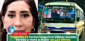 Cúster a excesiva velocidad atropella y mata a mujer en Los Olivos