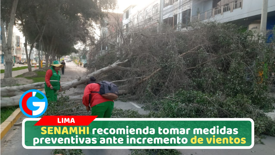 SENAMHI alerta que vientos fuertes continuarán hasta el domingo 02 de agosto
