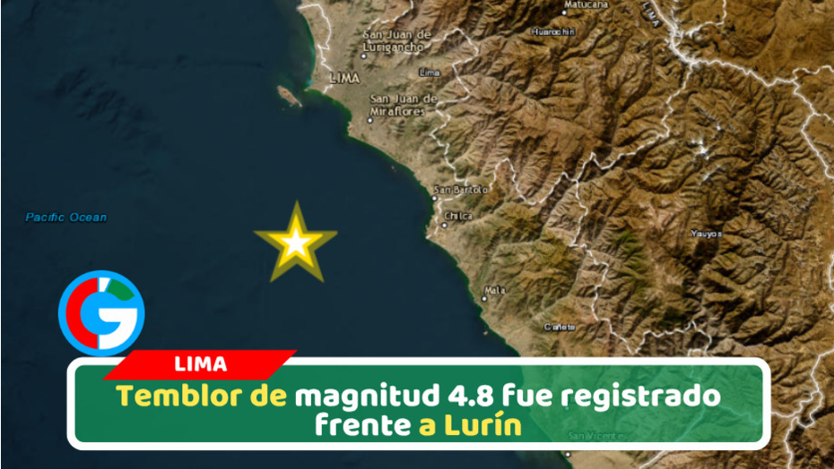 Sismo de magnitud 4.8 remeció Lima durante madrugada de miércoles