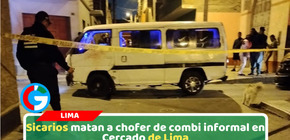 Chofer de combi informal fue asesinado a balazos en Cercado de Lima