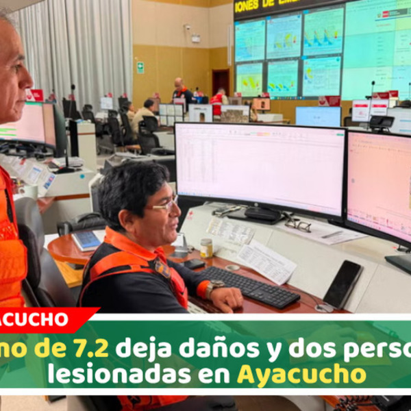 Terremoto de 7.2 en Ayacucho afecta viviendas y establecimientos de salud.