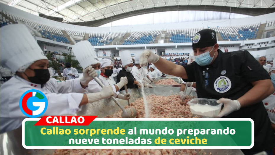 Callao prepara nueve toneladas de ceviche con 300 chefs participantes