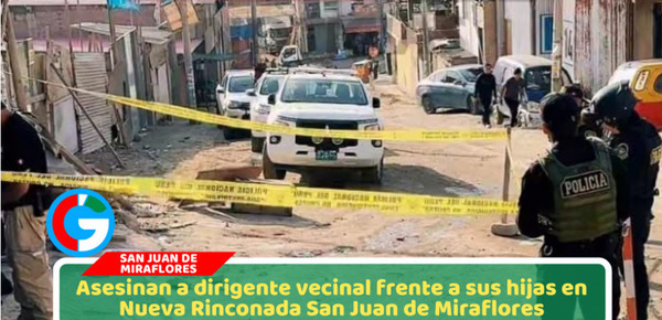 Matan a dirigente de olla común mientras protegía a sus hijas en San Juan de Miraflores