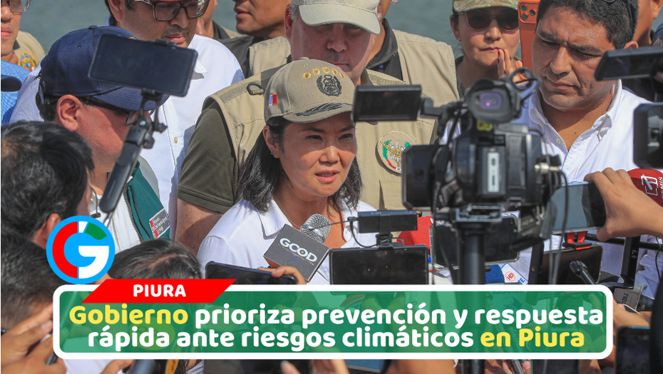 Fujimori anuncia trabajo articulado para mitigar impactos del fenómeno El Niño