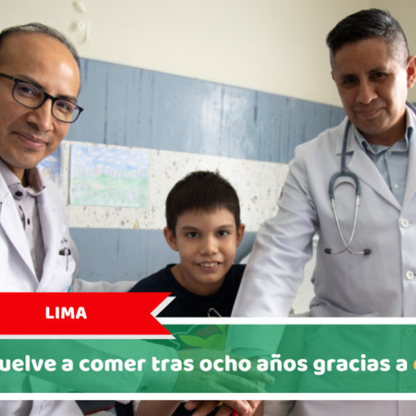 Lima, niño vuelve a comer tras ocho años gracias a cirugía