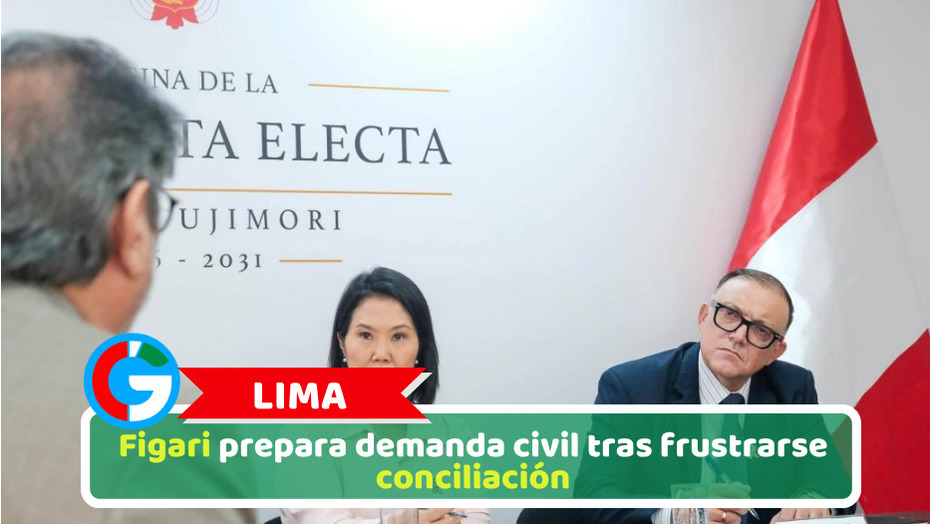 Lima: Figari prepara demanda civil tras frustrarse conciliación